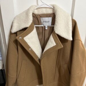 Derek Lam 10 Crosby Rowan Faux Fur Jacket